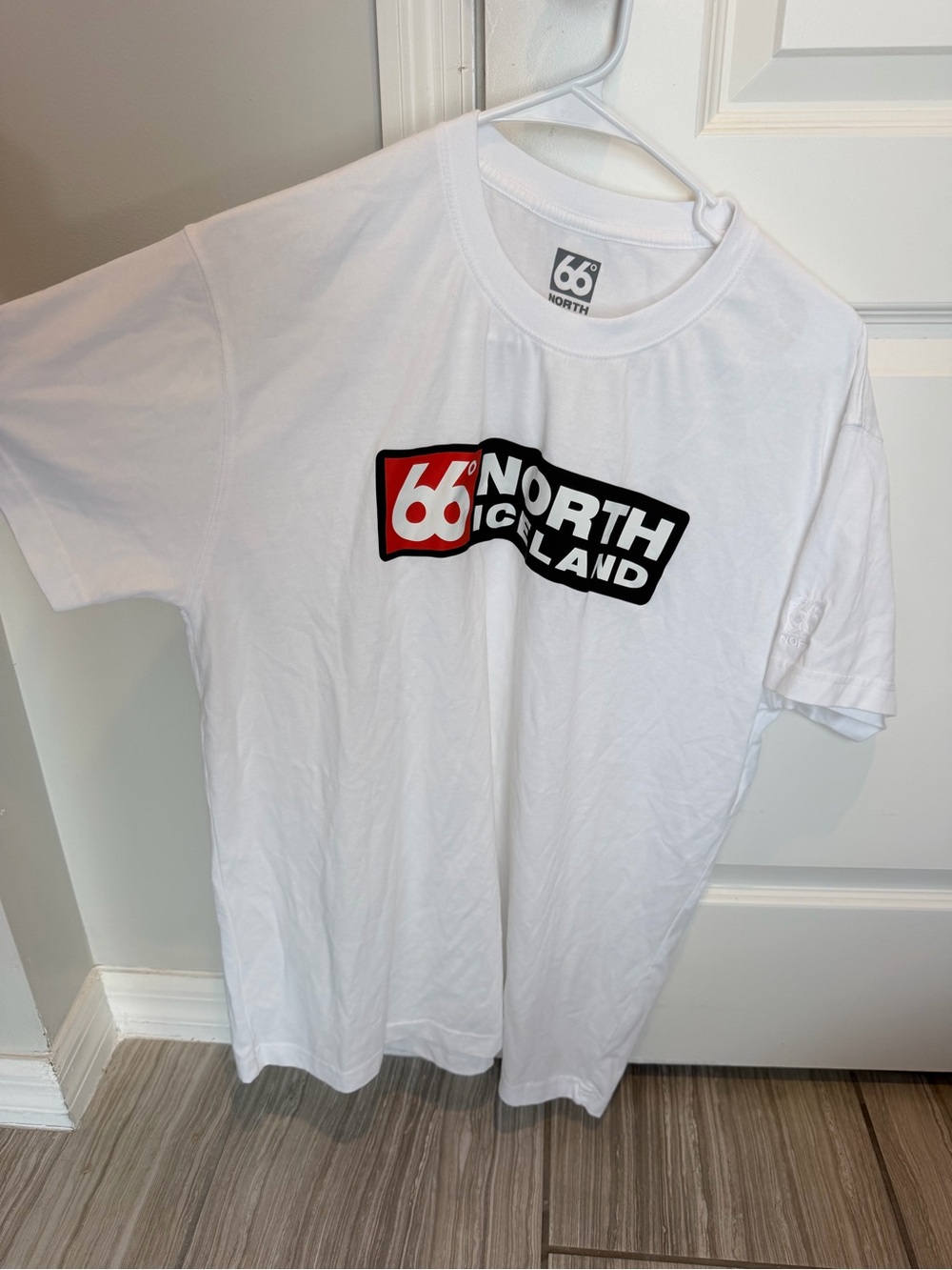 66° North Iceland White Logo Tee - Men's Casual Shirt